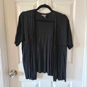 Kenneth Cole Reaction, black short sleeve cardigan